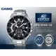 CASIO 卡西歐 手錶專賣店 國隆 EDIFICE EFV-550D-1A 三眼計時賽車男錶 不鏽鋼錶帶 黑X銀色錶面 防水100米 EFV-550D