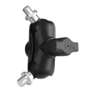 RAM Mount Short Double Socket Arm with Dual 3/8" - 16 Threaded Posts and 1" Ball