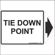 Tie Down Point Sticker Safety Sticker With Detachable Arrow