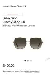 New Jimmy Choo women sunglasses