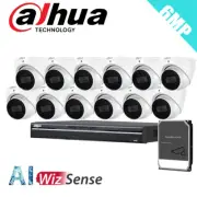 Dahua 12 x 6MP DH-IPC-HDW3666EMP-S-AUS Turret Security Camera, Starlight, SMD 4.