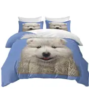 Cute Animal Art Adorable Samoyed Dog Puppy Quilt Cover