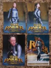Lara Croft Tomb Raider Cradle of Life - 4 Card Promo LOT - 2003 Inkworks - NM