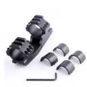 Aukmont 30mm/1'' Dual Ring Cantilever Flat Top Rifle Scope Mount Picatiiny Rail