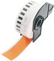 BETCKEY - Continuous Length Labels Replacement for Brother DK-2214 (0.47 in x 100 ft), Compatible with Brother QL Label Printers [1 Rolls/Continuous Labels, Orange]
