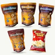 Drizzilicious Mini Rice Cakes - Smores, Bday, Caramel, Cookies - Kettle Popcorn
