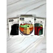 3 Pack of POP IT! Star Wars Sensory Game Toy Grogu Yoda Darth Vader Boba Fett