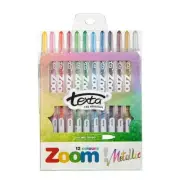 Texta Zoom Twist Crayon Metallic 12 Pack