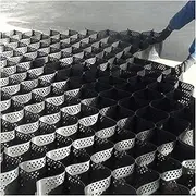 Gravel Ground Grid Polyethylene Honeycomb, Driveway Stabilization Grids with Drain Holes, Ground Grid for Steep Slope/Backyard/Walkways(6x9m/19.7x29.5ft)