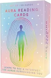 Gift Republic 100 Aura Cards – Learn to See & Read Auras | Fun Activities & Energy Reading Tips for Beginners | Discover The Meaning of Auras & Strengthen Your Intuition | Spiritual Gift Idea