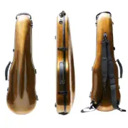 Full Size Violin Case Mixed Carbon Fiber Hard Shell Streamlined Shape Backstraps