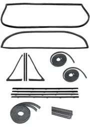 1967-1970 Chevy GMC Pickup Truck; Complete Weatherstrip Set with Large Rear