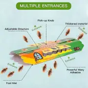 5x Cockroach Sticky Traps Gel Bait Pest Control Roach Killer for Kitchen Bedroom