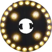 Warm White Patio Umbrella Light 28 LED Cordless Battery Operated 3 Brightness