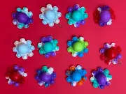12 Push Pop Bubble Octopus Keychain Fidget Sensory Silicone Stress Reliever