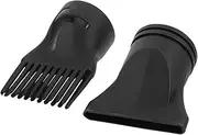 Baluue Hair Tools 2pcs Replacement Nozzles Flat Comb Hair Dryer Diffuser Heads Blower Accessories