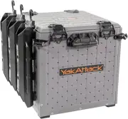 Blackpak Pro 13" X 13" Fishing Crate with 3 Rod Holders - Battleship Grey | Comp