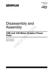 Caterpillar 12M 140 Motor GRADER Power Train Disassembly Assembly Service Manual