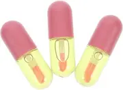 3pcs Changing Lip Oils Moisturizing Lipstick Portable Brush Hydrating Plumping Gloss Non-greasy