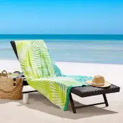 Renee Taylor Jacquard Velour Palm Leaf Beach Towel 2 Pack
