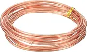 uxcell 99.9% Pure Copper Wire for Jewelry Making, 10 Gauge (2.6mm) Copper Craft Wire 9.8 Feet Beading Jewelry Making Supplies for Crafting Wreath Electroculture Gardening