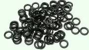 50 Black O-ring Front Tires For Riggen AFX Tyco G+ Mattel Tomy HO Slot Cars