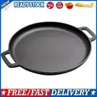 30cm Pizza Pan Cast Iron BBQ Camping Fry Pan Pancake Pizza Pan Cookware Fry Pan