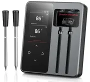 Wireless Meat Thermometer, Dual Probe, App Controlled, 600ft Bluetooth Range