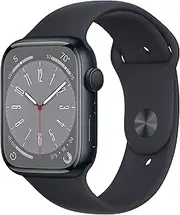 Apple Watch Series 8 (GPS 45mm) Smart Watch - Midnight Aluminium Case with Midnight Sport Band - Regular