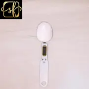 White Weight Measuring Spoon LCD Digital Kitchen Scale 500G 0.1G Measuring Food
