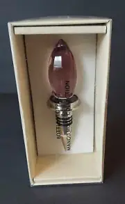 MANGO MOON NIB WINE/ BOTTLE STOPPER GLASS ELLIPSE AMETHYST