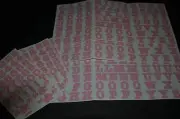 Creative Memories Bold Pink ABC/123 Letter Stickers