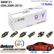 12pcs LED Interior Light Upgrade for BMW X1 E84 2009-2015 White Light Bulbs Kit (for: BMW)