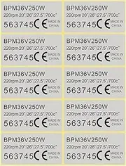 SING F LTD 10pcs Mid Drive Motor Sticker 36V 250W Motor Waterproof Sticker Decal 4.5x2.3cm Motor CE Label Tags Compatible with BAFANG BBS01 BBS01B BBS02 BBS02B BBSHD