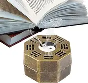 Incense Holder,Metal Incense Burner,Incense Ash Catcher - Chinese Style Auspicious Clouds Design, Home Center, Indoor Air Fresheners for Living Room