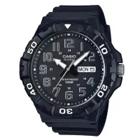 在飛比找momo購物網優惠-【CASIO】簡潔實用潛水風格系列數位錶-數字黑面(MRW-