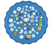 100cmOutdoor Kids Splash Sprinkler Water Play Pad Mat Inflatable Spray Pool Toy