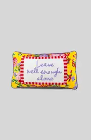 Furbish Well Enough Needlepoint Pillow in White, Pink, Yellow, Purple at Nordstrom One Size
