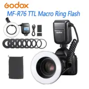 Godox MF-R76C MF-R76N MF-R76S TTL HSS Wireless Macro LED Ring Light Speedlite