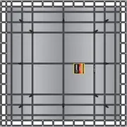 SAFEGUARD 2400 x 2400mm Weatherproof Cargo Net Dual Cab SDT-600
