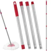 Spin Mop Handle Replacement 4 Section Mop Head Sticks Compatible with O Cedar