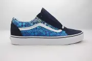 Vans Old Skool Logo Flame Black Blue Men's Size 11.5 New in Box VN0A4U3B2PA