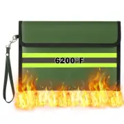 Fireproof Waterproof Document Bag - 6200°F Water Resistant Fire Proof Money B...