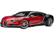 BUGATTI CHIRON ITALIAN RED & NOCTURNE BLACK 1/12 MODEL CAR BY AUTOART 12113