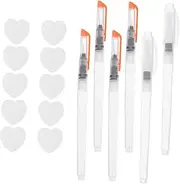Veemoon 16pcs Foam Texture Painting Kit for DIY Art Supplies with Water Brush Foam Texture Paper Markers for Educational