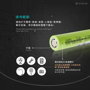 18650鋰電池-2500mAh (6折)