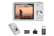 Kids Digital Camera 4K Video Camera With 32GB Memory Card Digital Point And Shoot Camera-White