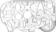 Geometric Shapes/Symbols, Mathematics tempate Protractor Template