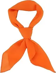 [Mljsh] Chiffon Scarf Ribbon Neck Scarf Square Handkerchief 26"x26"