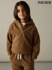 Reiss Brown Orla 9-13 yrs Borg Hoodie And Joggers Set (AC6802) | $150